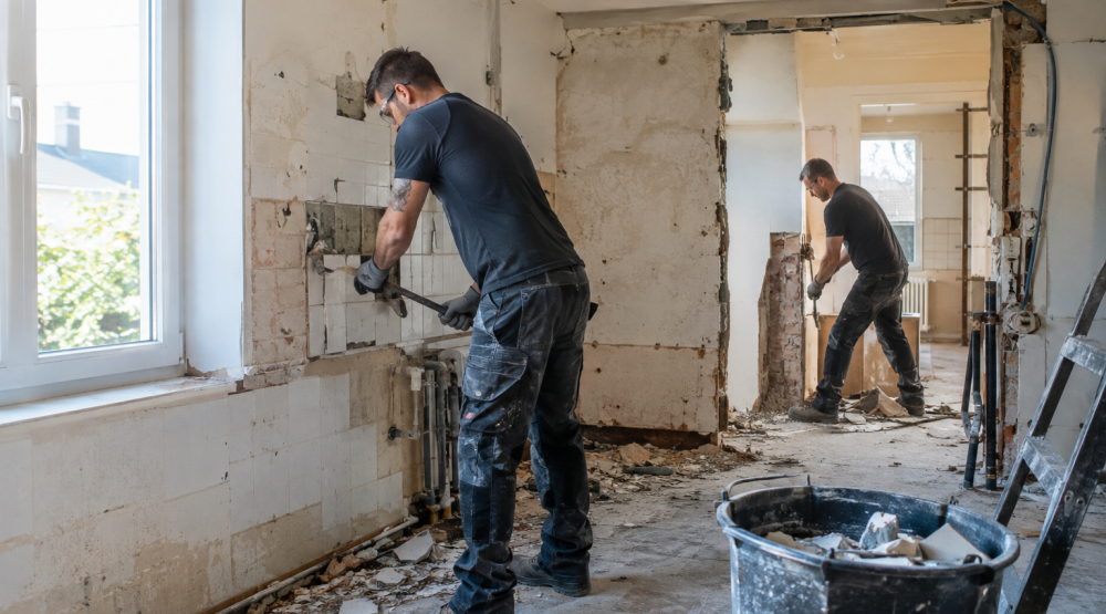 realistische keukenrenovatie met sloopwerk